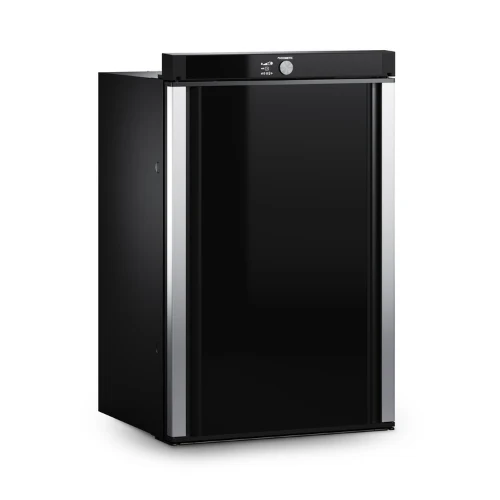 Réfrigérateur à absorption trimixte 93 litres, noire 12 V, 230 V ou gaz, porte a double charnière Dometic RM 10.5T
