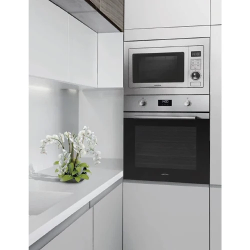 Four multifonction émail lisse Inox anti-trace/verre noir AIRLUX AFE106IX