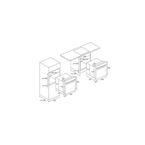 Four multifonction pyrolyse Inox AIRLUX AFP110IX