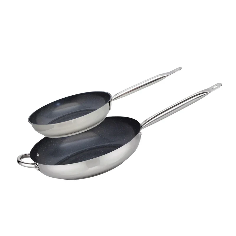 Set de 2 Poêles 24 et 32 cm céramique sans PFAS Profi Therm Platinum Elo