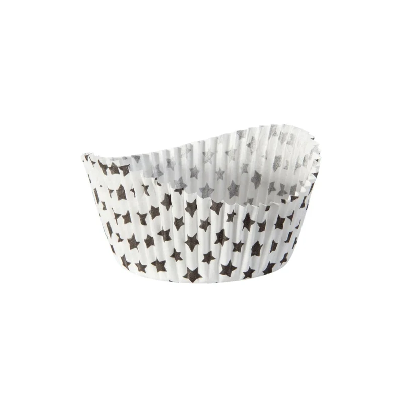 Lot de 50 moules à muffins en papier motif étoile 6,5 cm Zenker Smart Pastry
