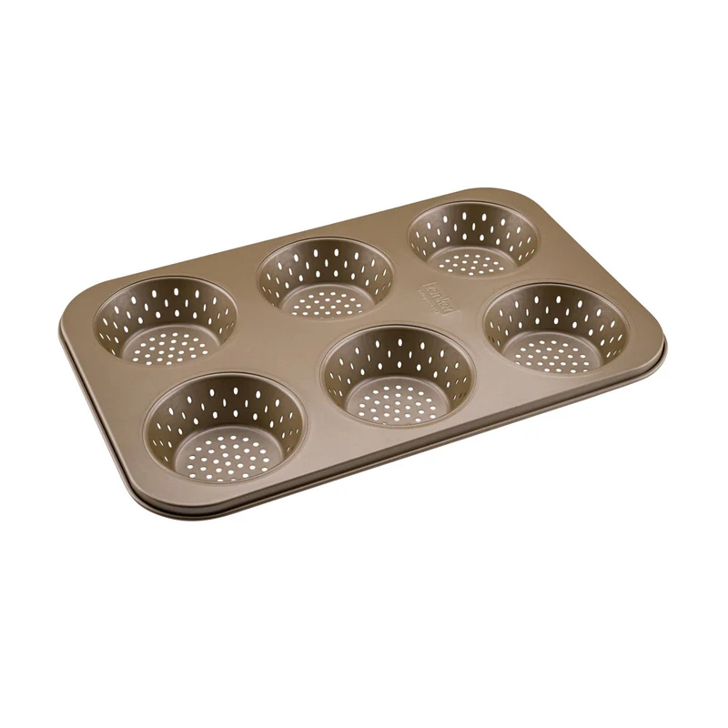 Moule à petits pains individuels ronds 6 empreintes 33 x 22 cm Zenker Mojave Gold
