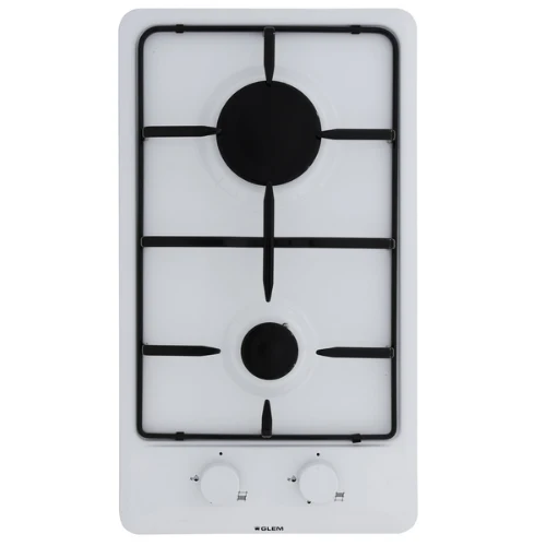 Table de cuisson gaz 2 feux Glem GT32WH