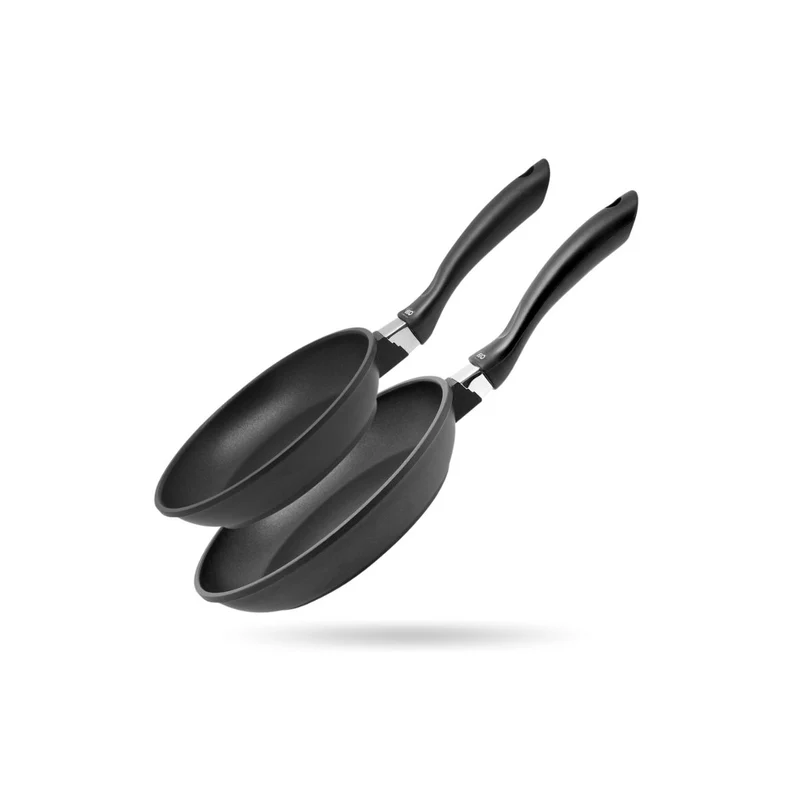 Lot de 2 poêles 20 cm et 24 cm sans PFAS Elo Alucast