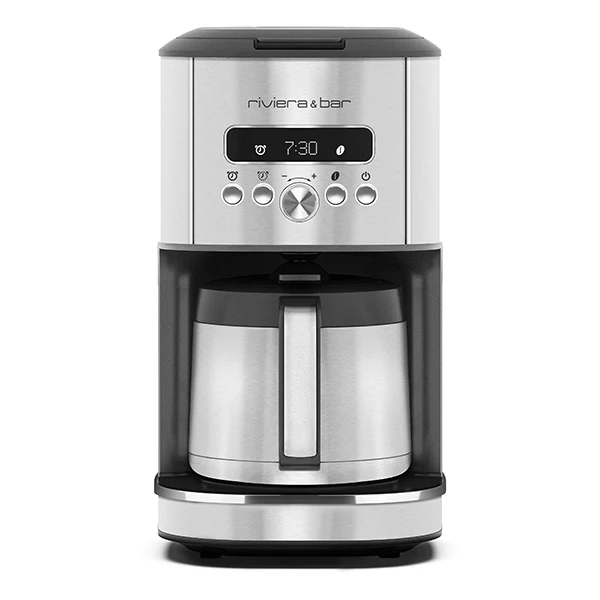 Cafetière à filtre isotherme programmable 1,5L 950W Riviera et bar