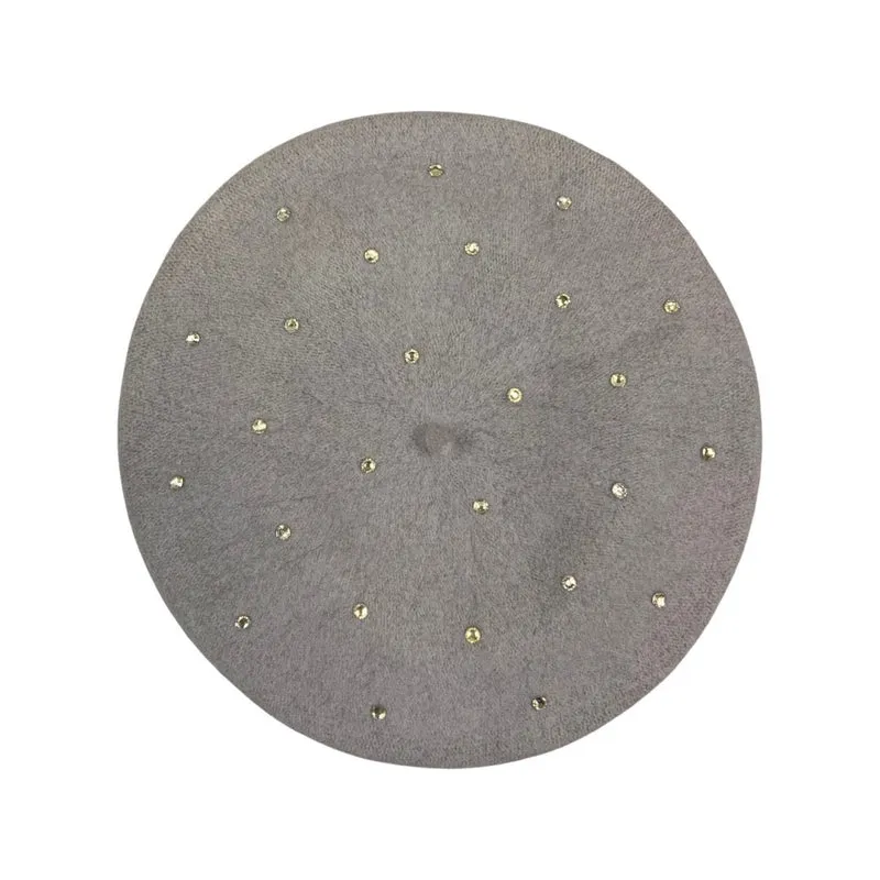 Vintage Lilac Diamanté Beret
