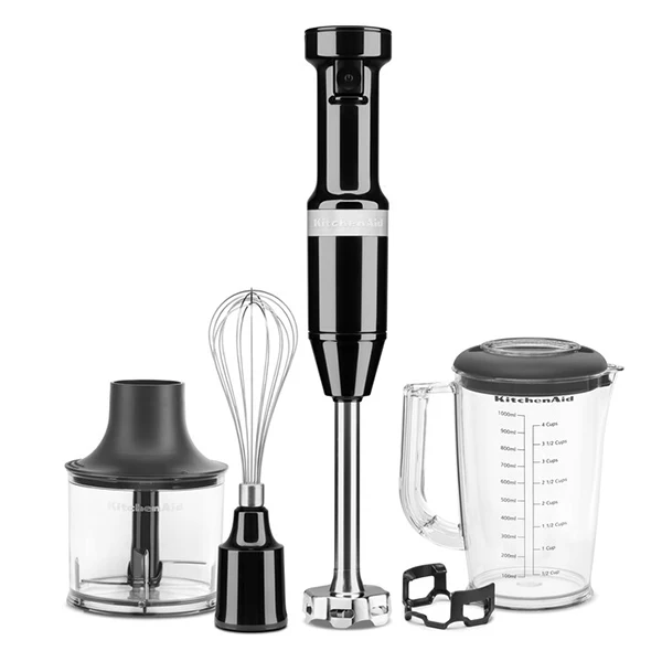 Mixeur plongeant 5 vitesses 180 W noir onyx Kitchenaid 5KHBV83EOB Kitchenaid