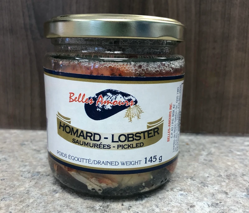 Chair de homard saumurée en pot