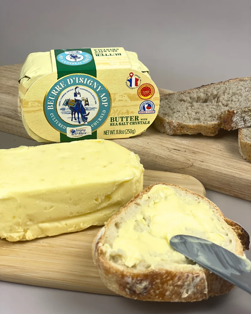 Beurre d’Isigny à brassage français à brassage lent (Salé)