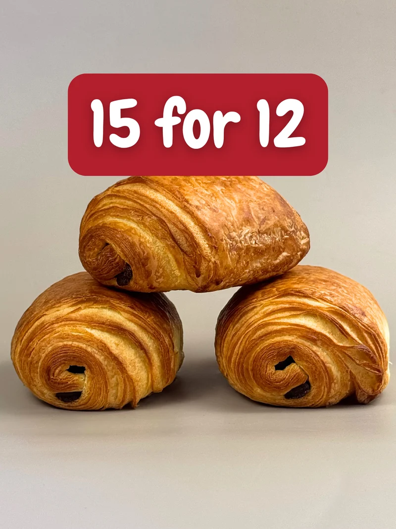 PAQUET MAXI VALEUR : 15 croissants au chocolat