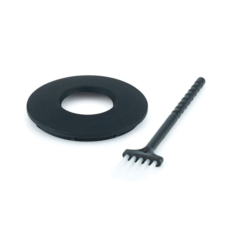 Balance coffee ground cup cover / cleaning brush