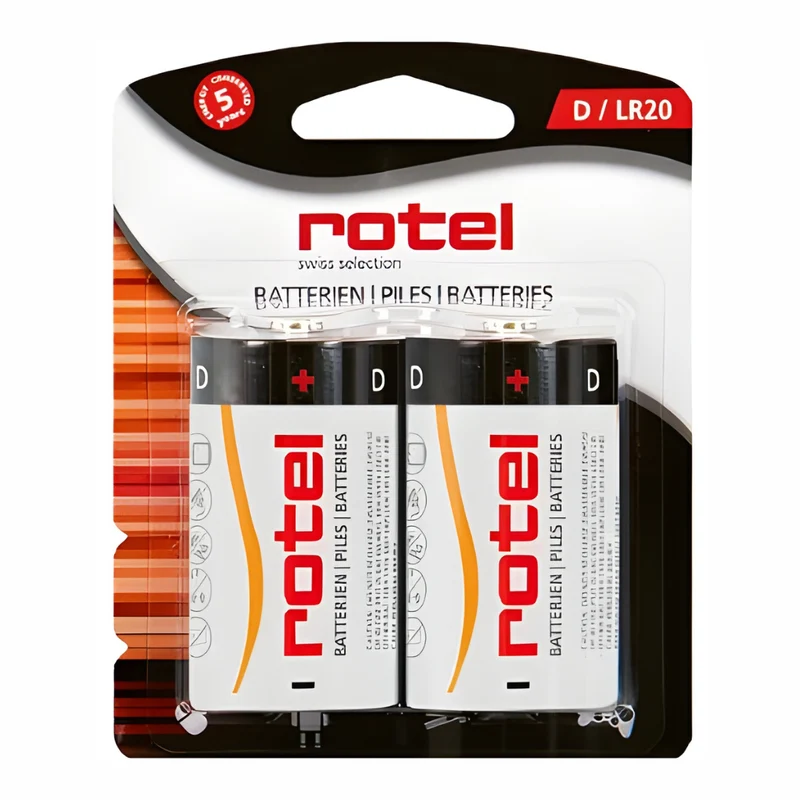 24 Stück ROTEL Alkaline Batterien D / LR20