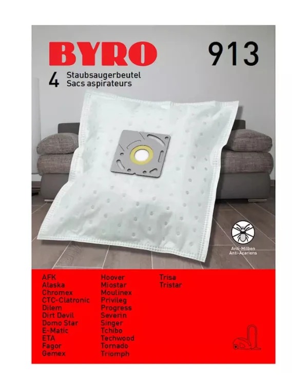 Byro 913 Staubsaugerbeutel | 4 Stück