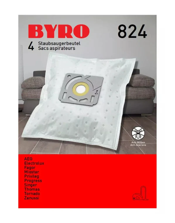 Byro 824 Staubsaugerbeutel | 4 Stück