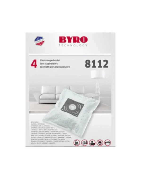 Byro 8112 Staubsaugerbeutel | 4 Stück