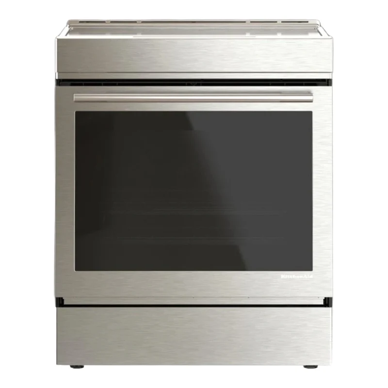 Cuisinière à induction encastrable 30 po, 6,4 pi³ Inox avec Convection véritable Even-Heat™ et Air Fry sans préchauffage