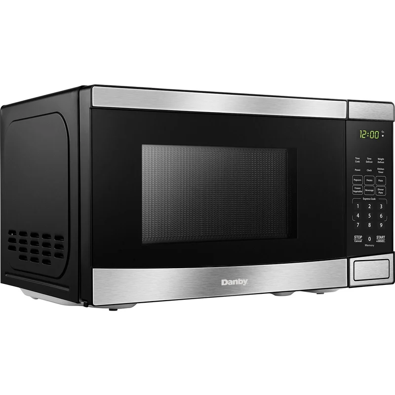 Danby Four à micro-ondes de comptoir de 17 po., 0,7 pi.cu. avec 6 options de cuisson automatique DBMW0721BBS