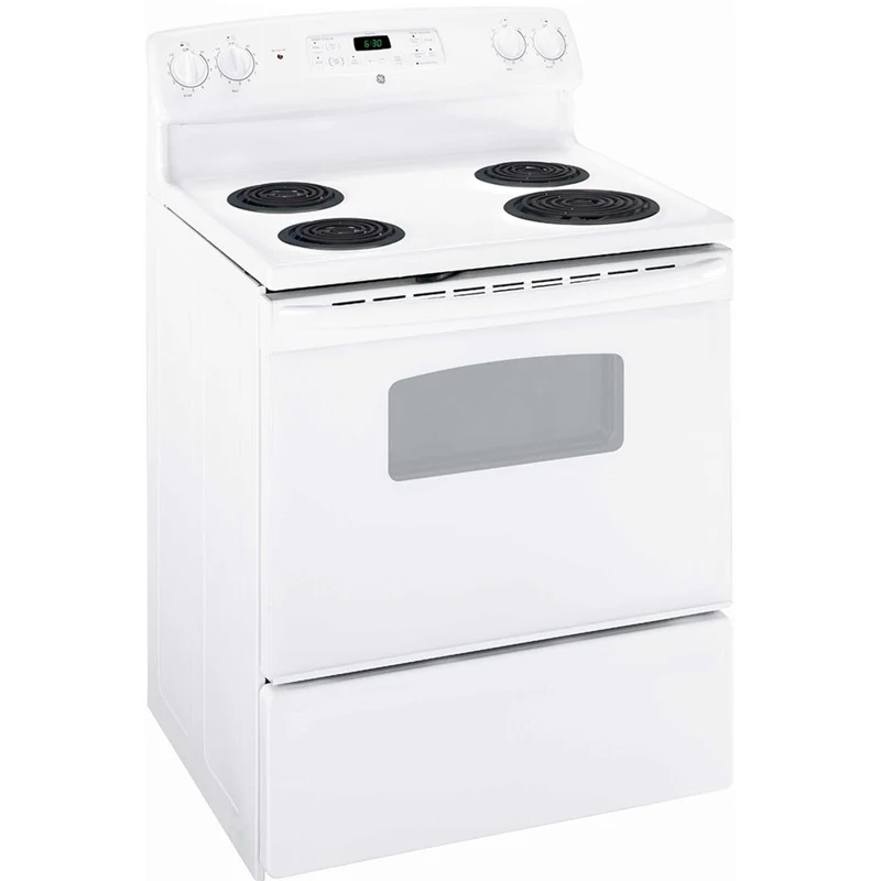 GE Cuisinière amovible électrique de 30 po. avec affichage numérique JCBS250DMWW