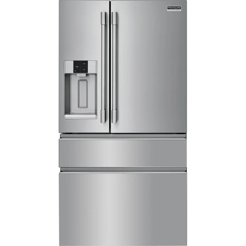 Frigidaire Professional Réfrigérateur quatre portes avec porte à deux battants à profondeur de comptoir de 36 po., 21,8 pi.cu. avec système d'eau et de glaçons externe PRMC2285AF