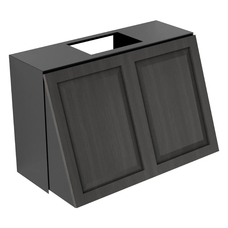 Hotte murale rétractable 36 po 600 CFM, Noir avec Système Magic Lung® et SensaSource®