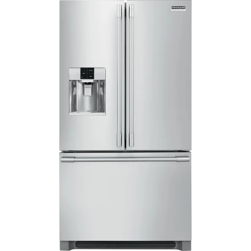 Frigidaire Professional Réfrigérateur trois portes avec porte à deux battants à profondeur de comptoir de 36, 21.6 pi cu po avec distributeur externe d'eau et glaçons FPBC2278UF