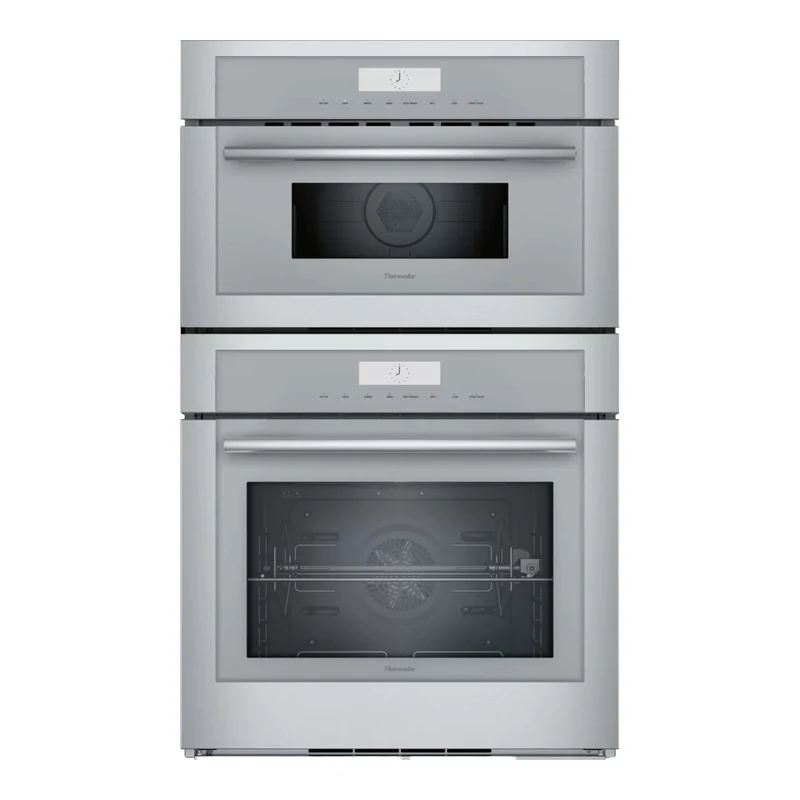 Four encastrable double combiné 30 po, 1,6 pi³ / 4,5 pi³ Inox avec Convection véritable, Air Fry et Wi-Fi - Série Masterpiece®