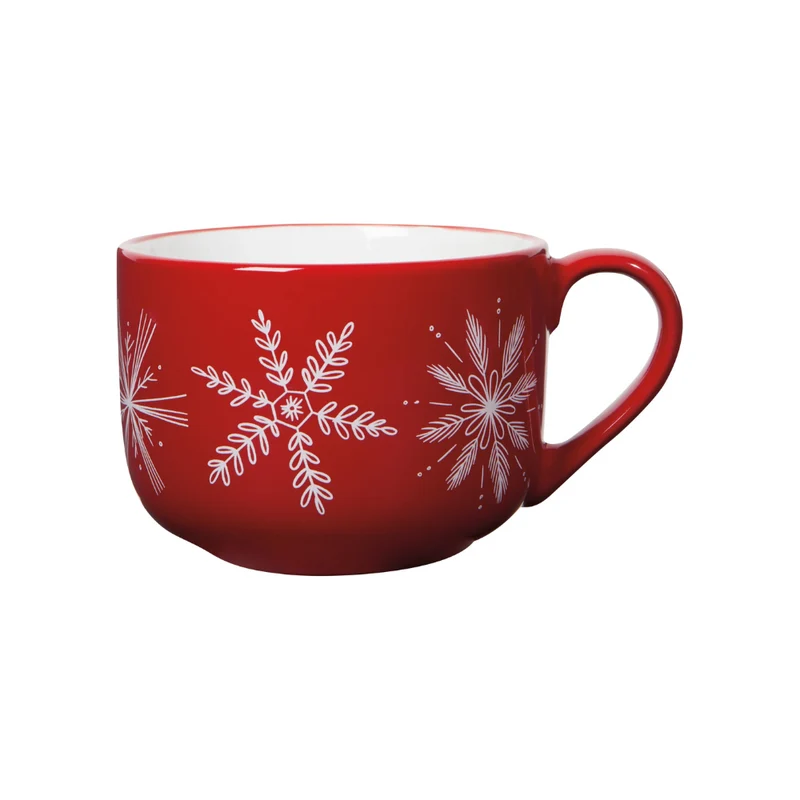 Tasse à café latte Snowflakes