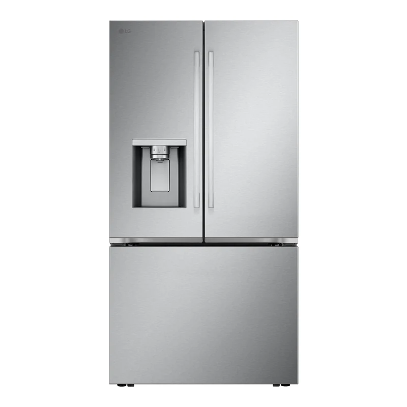 Réfrigérateur à portes françaises, profondeur de comptoir 36 po, 31 pi³ 3 portes Inox avec Distributeur d'eau/glaçons et Wi-Fi