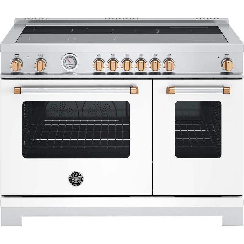Bertazzoni Cusinière autoportante à induction de 48 pouces avec 6 éléments MAS486INMNG