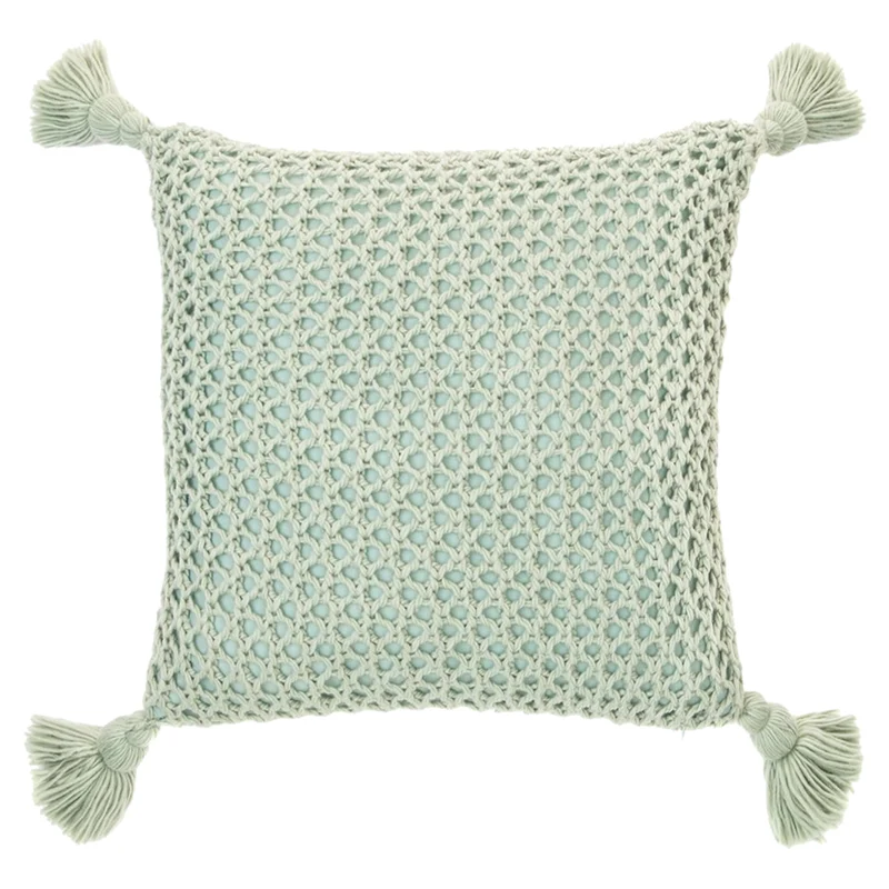 Coussin 20 x 20 po en tricot acrylique - Shiva