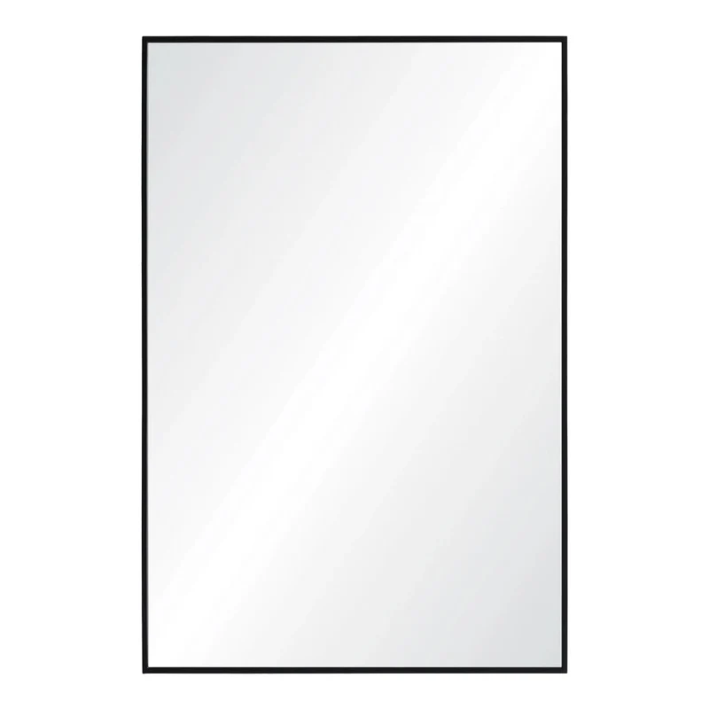 Miroir avec un cadre en fer noir 24 x 36 po - Reynolds