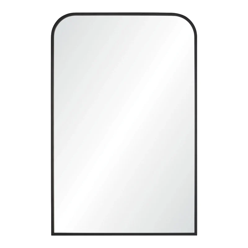 Miroir avec un cadre en fer noir mat 24 x 36 po - Jackline