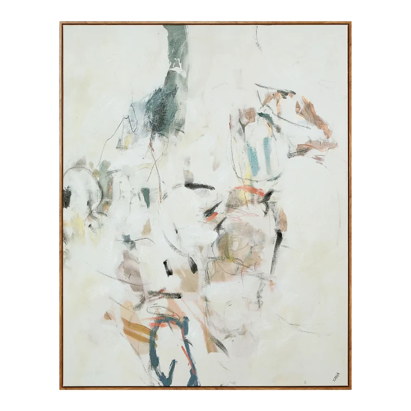 Toile 40 x 50 po avec un cadre en bois - Kona