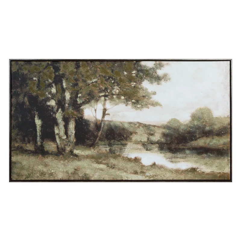 Toile 55 x 30 po avec un cadre gris - Dulcedo