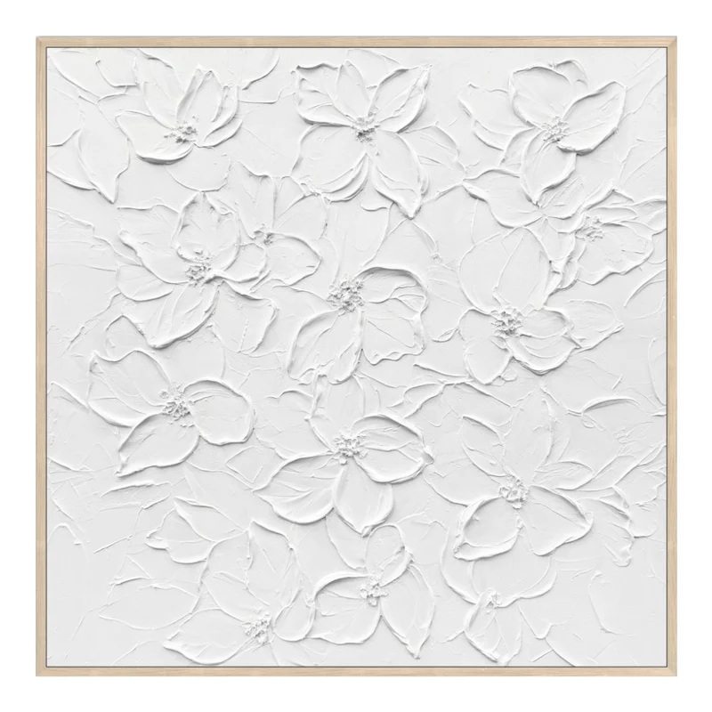 Toile 36 x 36 po avec un cadre en bois - Embossed Elegance