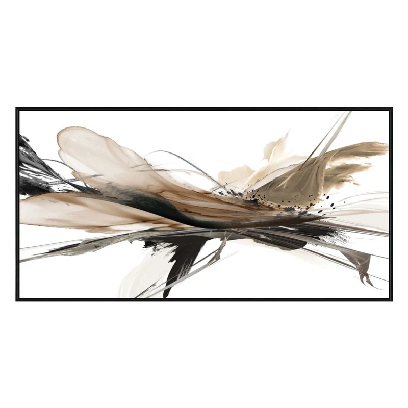 Toile 56 x 28 po avec un cadre noir - Melting Light