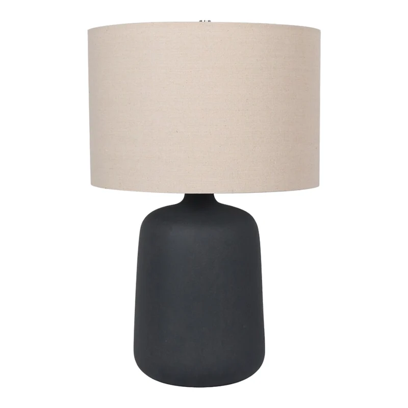 Lampe de table en métal noir 24 po - LL2205