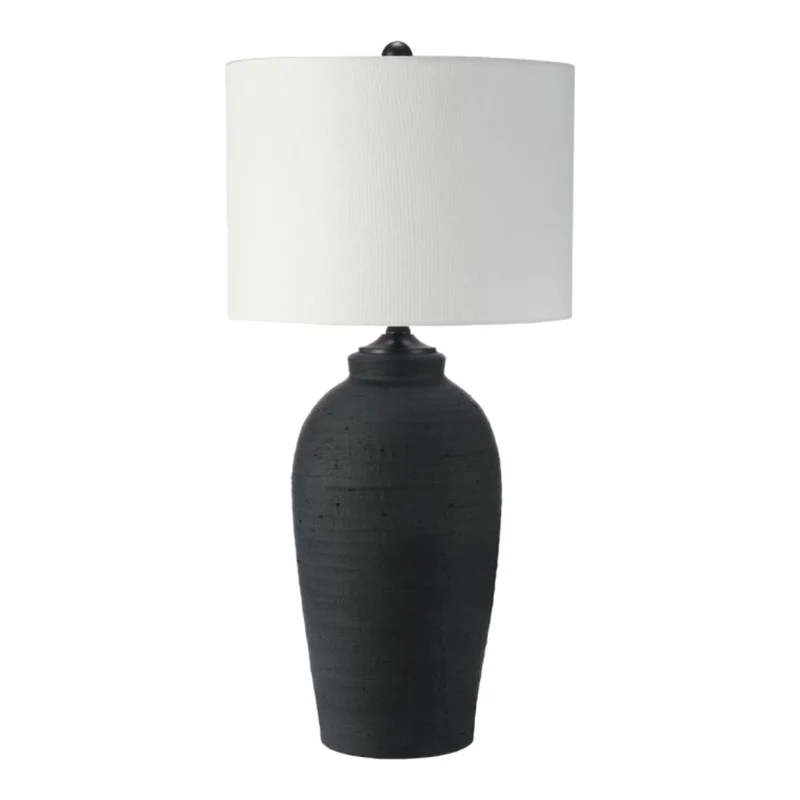 Lampe de table en céramique noire 27 po - LL2276