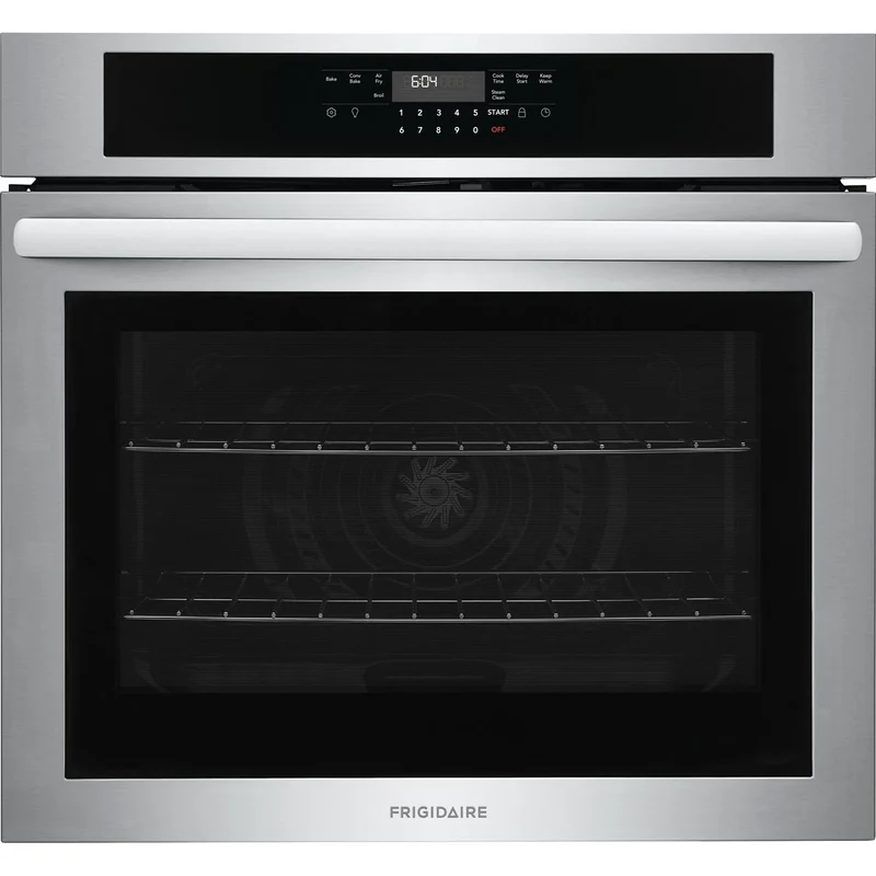 Frigidaire Four mural encastré simple de 30 po, 5,3 pi. cu. avec friture à l'air chaud FCWS3030AS