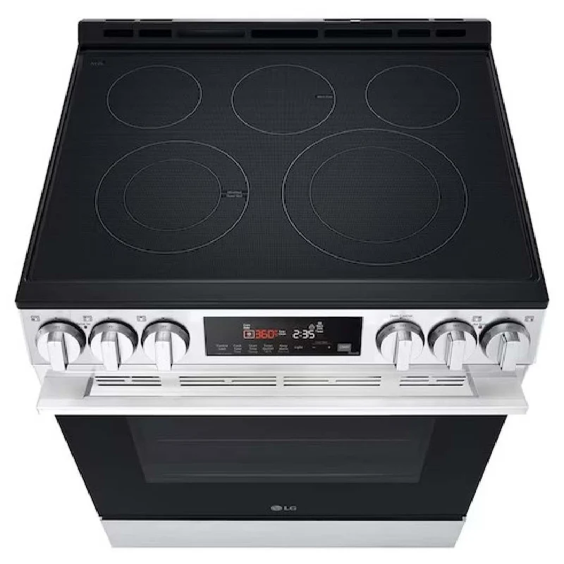 Cuisinière électrique encastrable 30 po, 6,3 pi³ Inox avec Éléments UltraHeat™, Air Fry et fenêtre WideView™