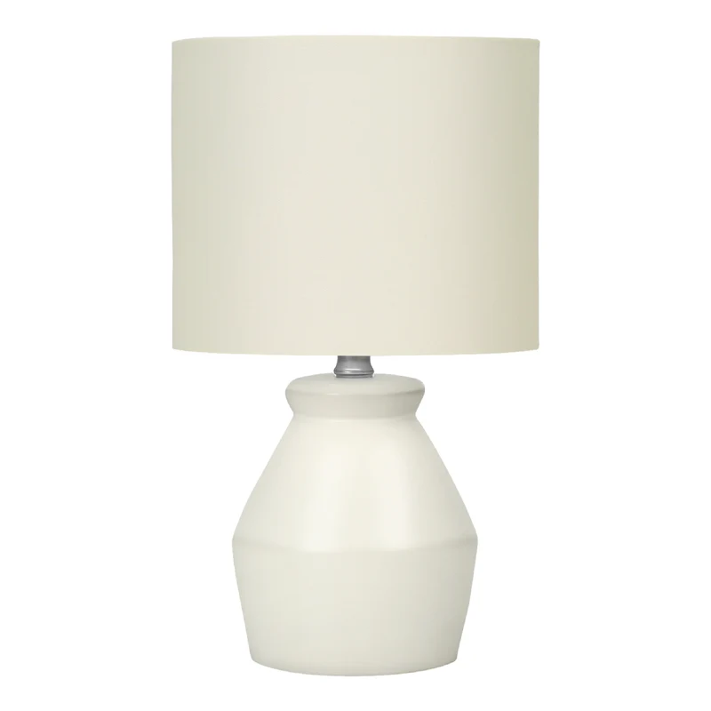Lampe de table en céramique crème 17 po - I 9740