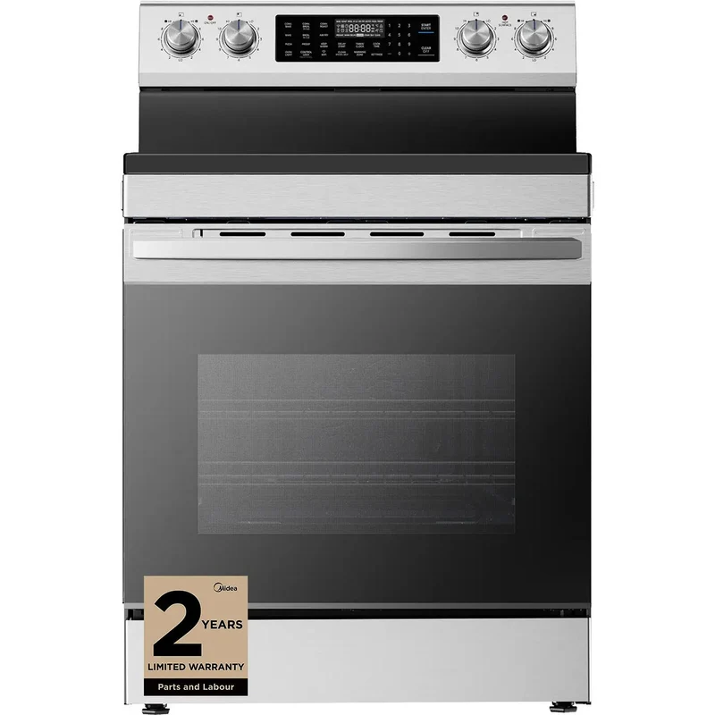 Midea Cuisinière électrique autonome de 6,3 pi³ avec friture à air MER30A15ASTC