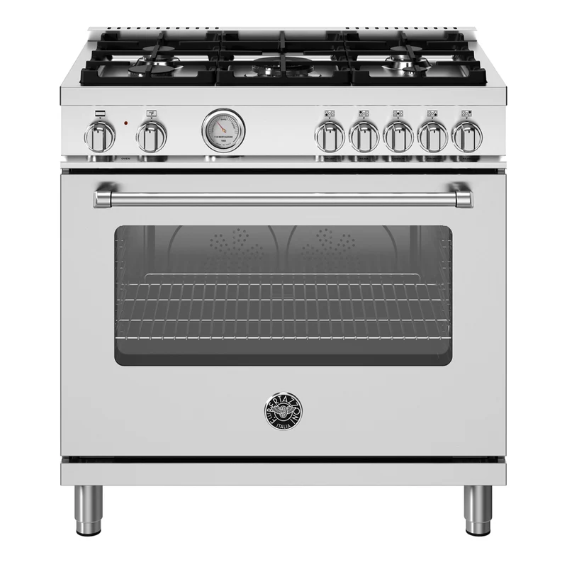 Cuisinière biénergie 36 po, 5,9 pi³ avec Convection double et Brûleurs MonoBloc - Série Master