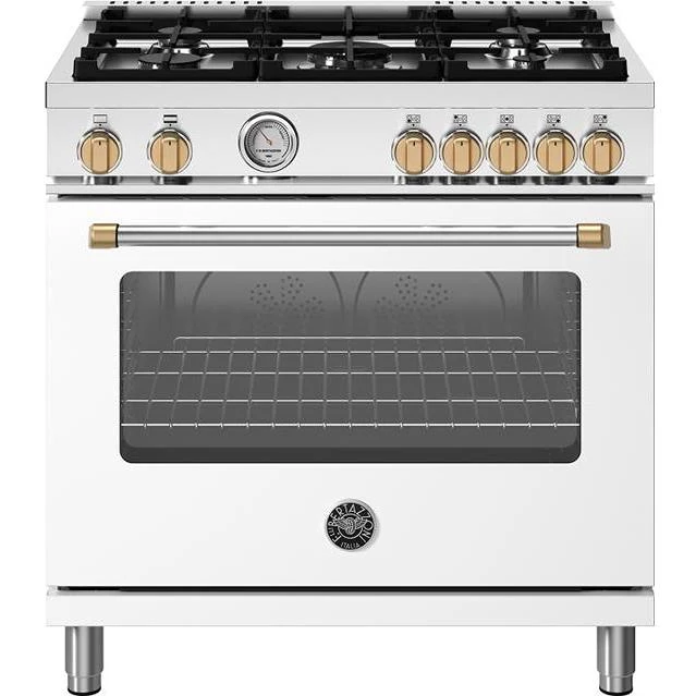 Bertazzoni Cuisinière amovible à gaz de 36 pouces MAS365GASBG