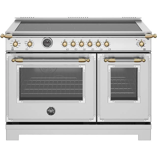 Bertazzoni Cuisinière amovible à induction de 48 pouces HER486IGFEPXG