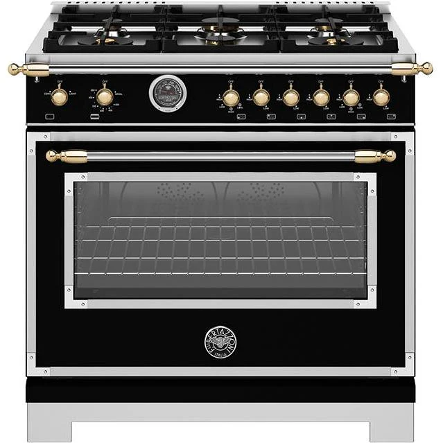 Bertazzoni Cuisinière amovible à gaz de 36 pouces HER366BCFGMNG