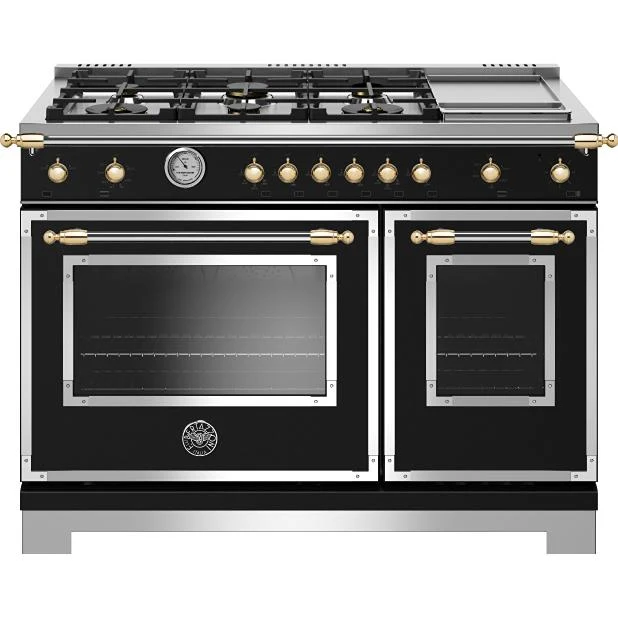 Bertazzoni Cuisinière amovible à gaz de 48 pouces HER486BTFGMNG