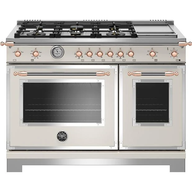 Bertazzoni Cuisinière amovible Biénergie de 48 pouces HER486BTFEPAG