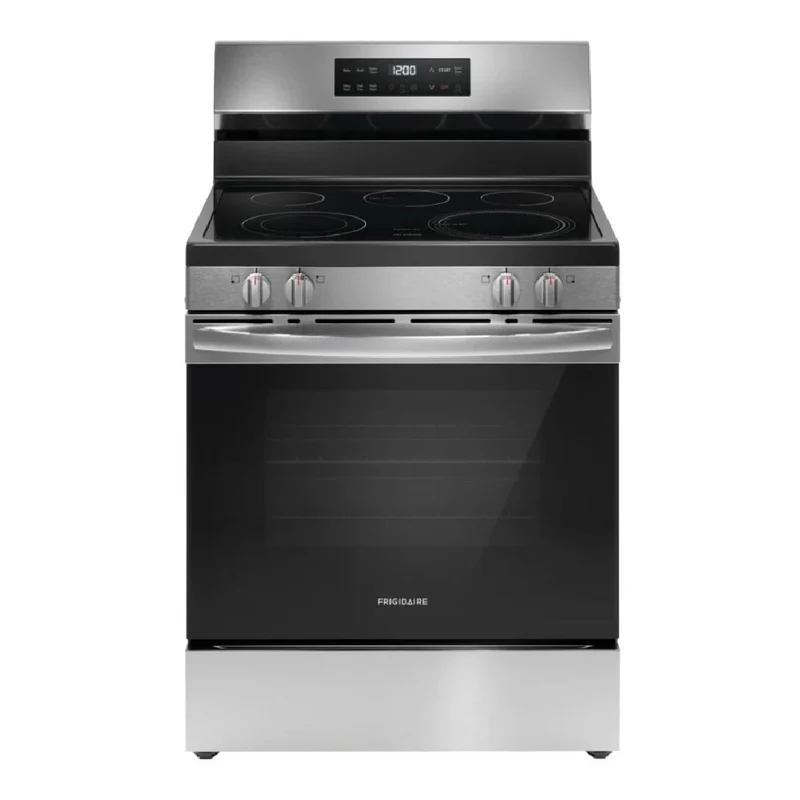 Cuisinière électrique 30 po, 5,3 pi³ Inox avec Élément EvenTemp™ et SpaceWise®