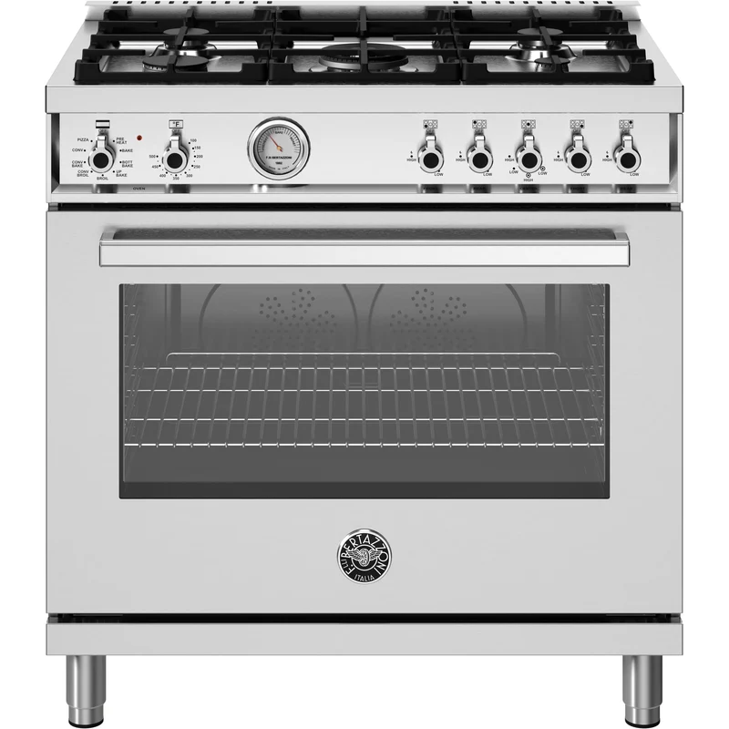Bertazzoni Cuisinière amovible électrique de 36 pouces PRO365DFMXV